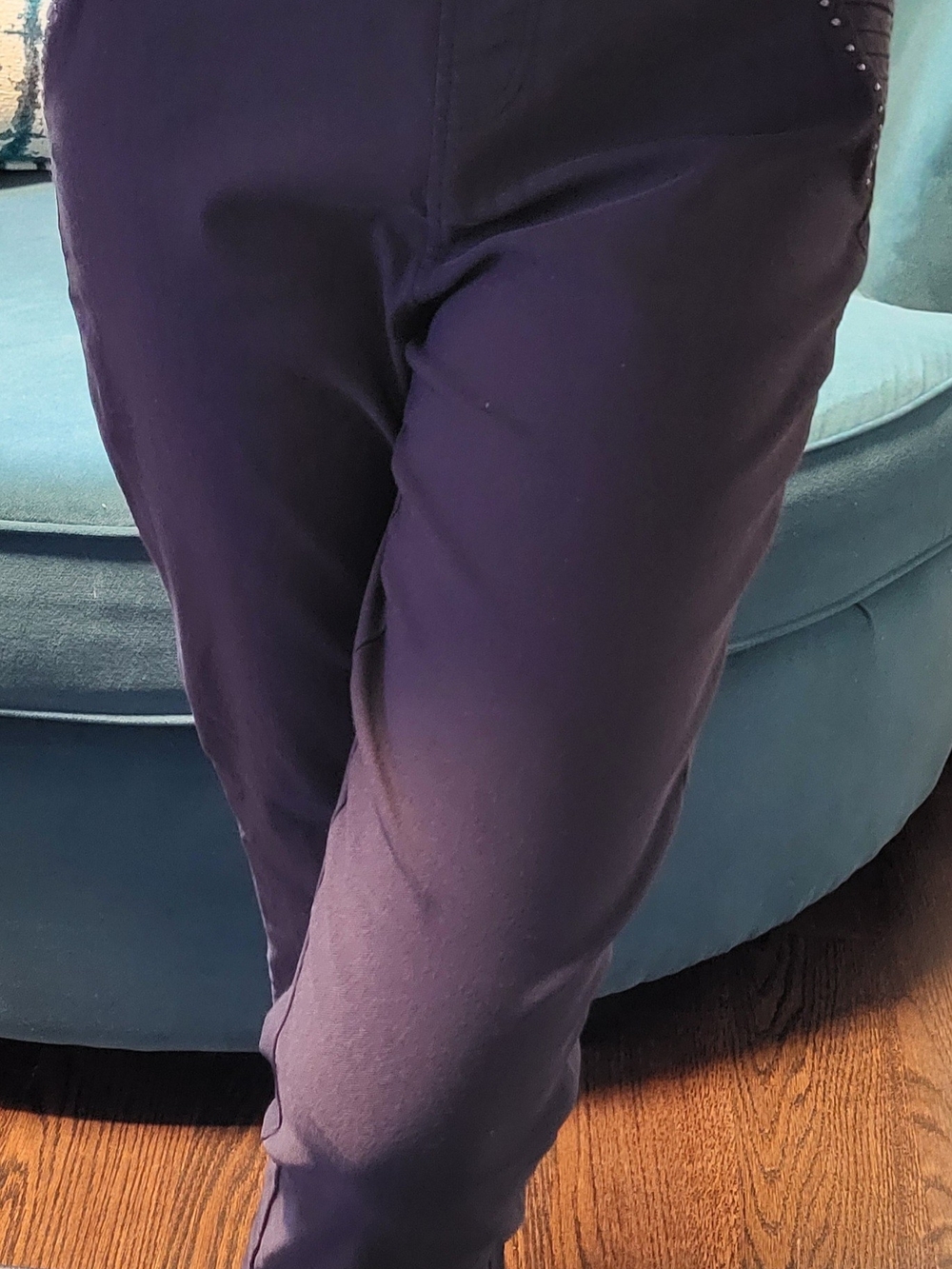 Classic Slim-Fit Navy Women's Pants Coco Y Club